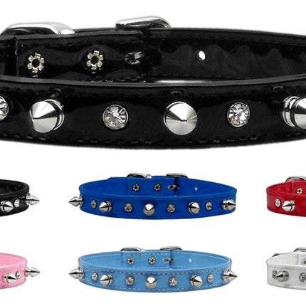 Patent Crystal & Spike Dog Collars