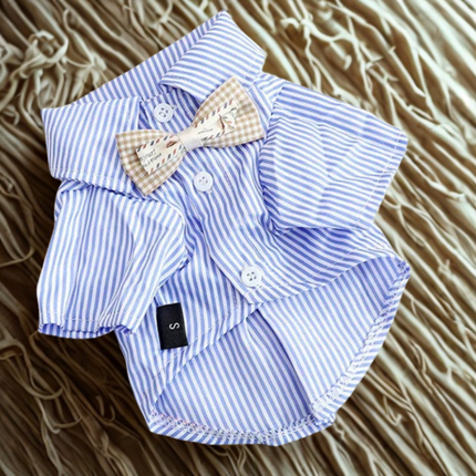 Camisa de rayas de verano para perro 