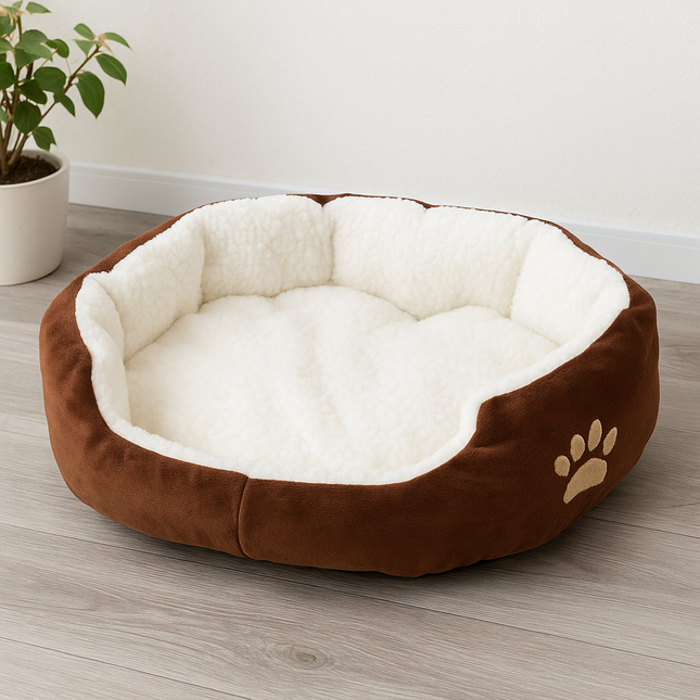 Cama de felpa súper suave y lavable para perros (tamaños pequeños y grandes) 