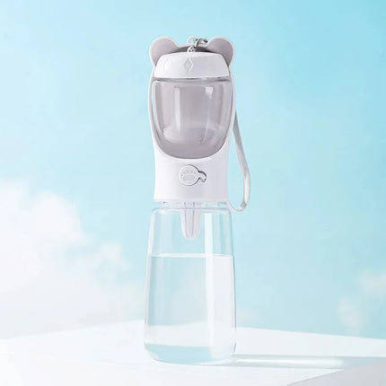 Portable Dog Water Bottle with Food Container