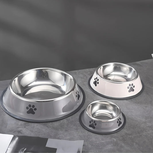 Tazón para perros de acero inoxidable duradero 