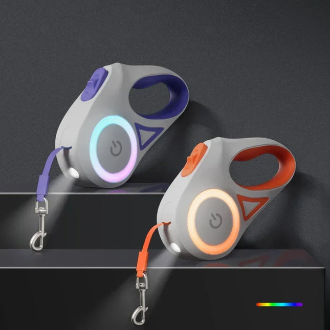 LED Luminous Retractable Dog Leash