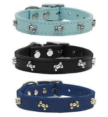 Bone Leather Dog Collars